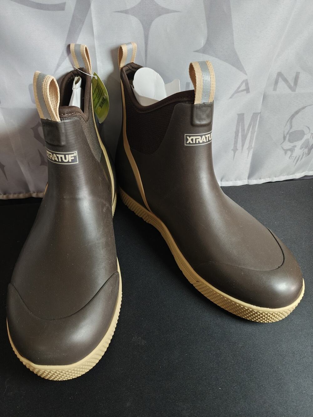 NWT Xtratuf $140 Men's 12 / 46 Wheelhouse Ankle Deck Boot Waterproof Brown New